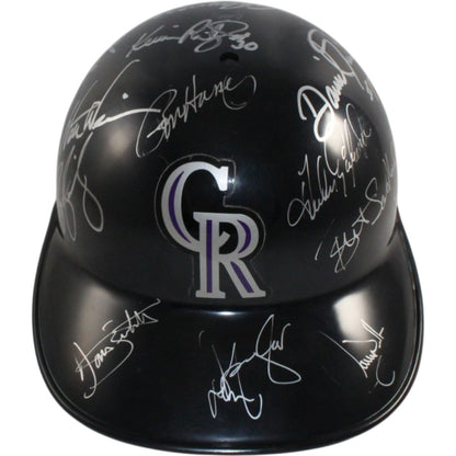 1995 Colorado Rockies Team Signed Multi-Signed Replica Baseball Helmet