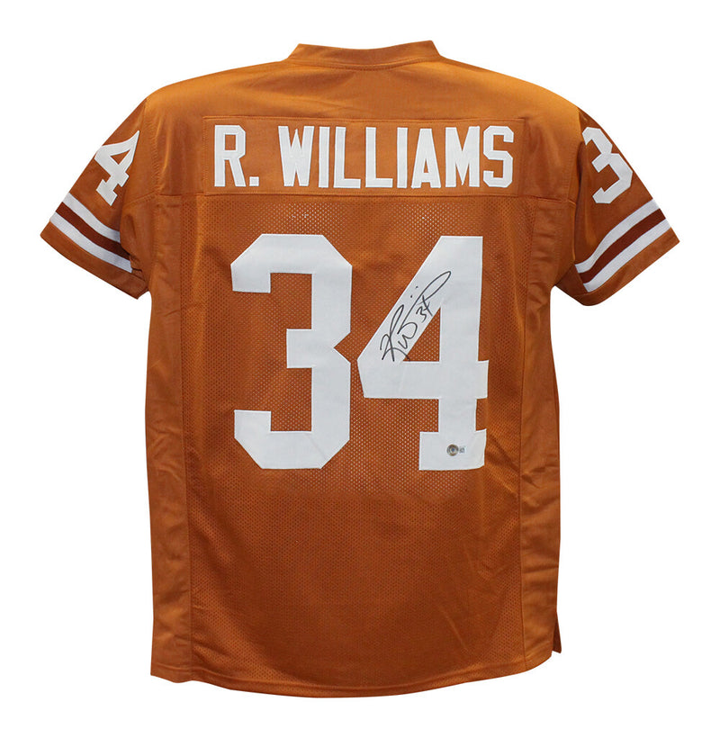 Ricky Williams Autographed Texas Longhorns Style Custom Football Jersey