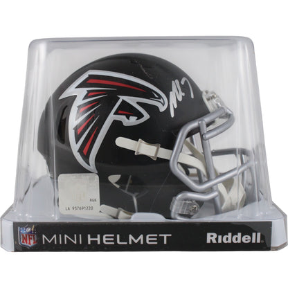 Michael Vick Atlanta Falcons Signed Speed Mini Helmet (Beckett Witness)