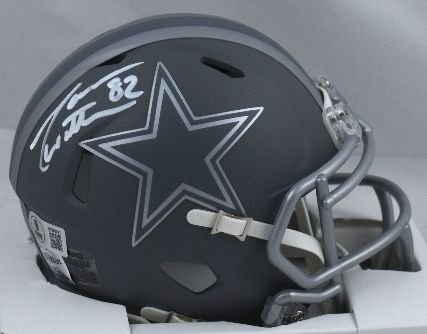 Jason Witten Signed Dallas Cowboys Slate Speed Mini Helmet