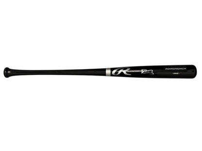 Kevin Parada Signed New York Mets Black Rawlings Baseball Bat Beckett COA