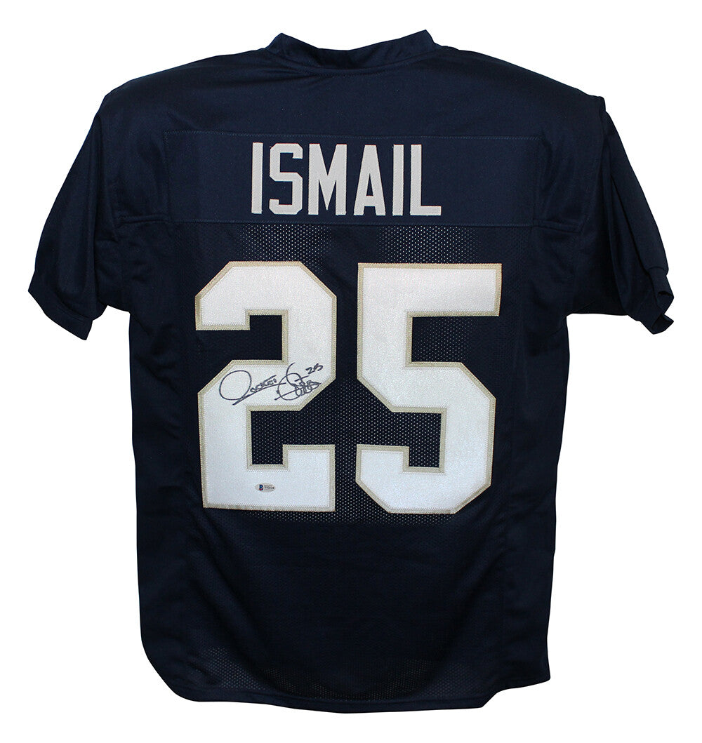 Rocket Ismail Signed Notre Dame Style Custom Jersey (Beckett BAS)