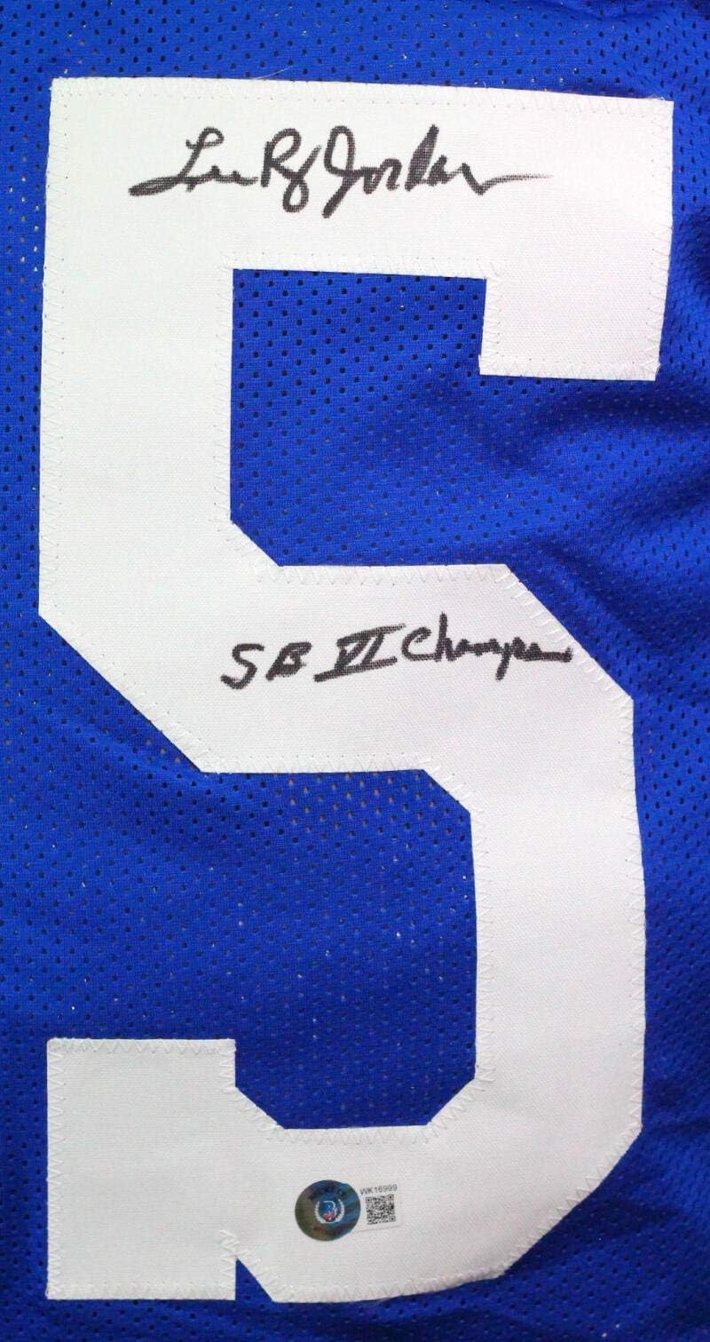 Lee Roy Jordan Signed Dallas Cowboys Custom Blue Jersey