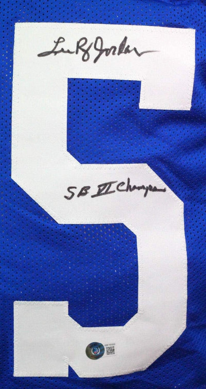 Lee Roy Jordan Signed Dallas Cowboys Custom Blue Jersey
