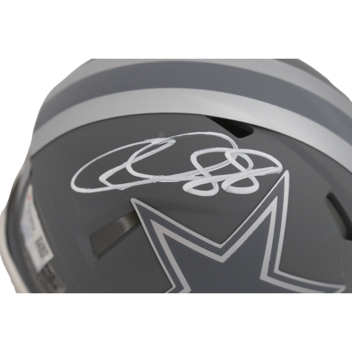 CeeDee Lamb Signed Dallas Cowboys Slate Mini Helmet