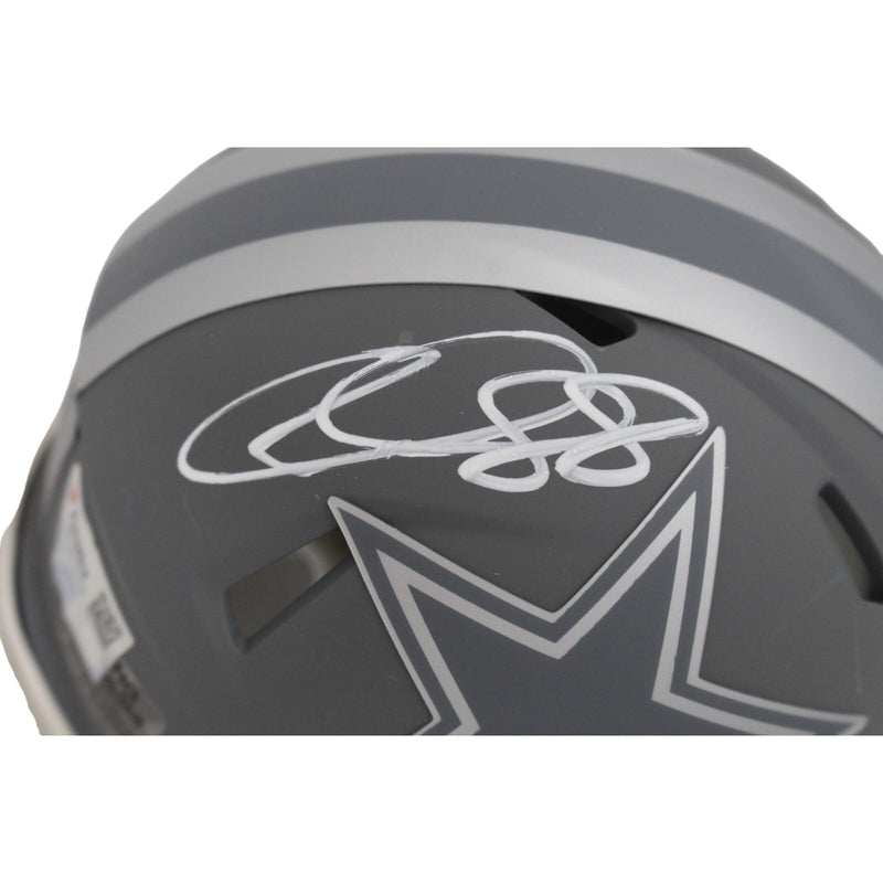 CeeDee Lamb Signed Dallas Cowboys Slate Mini Helmet