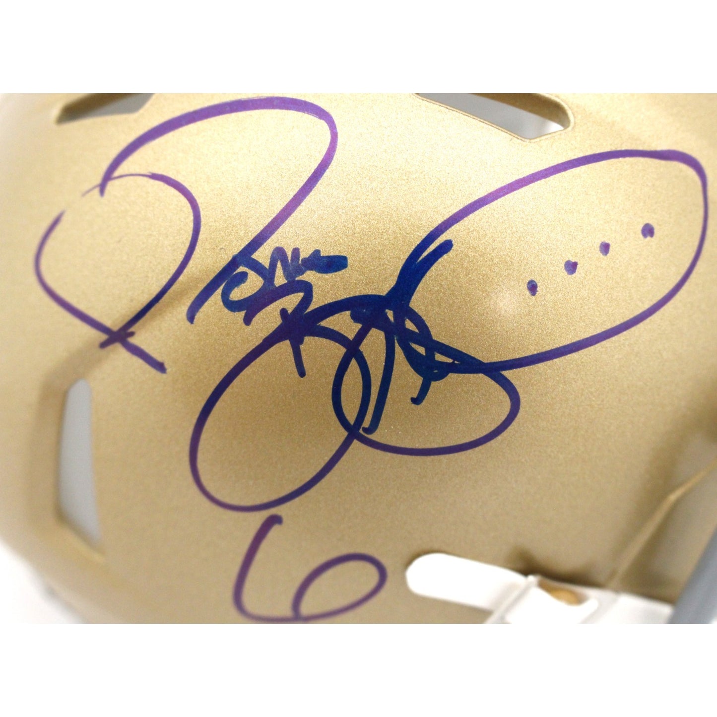 Jerome Bettis Autographed Notre Dame Fighting Irish Mini Helmet Beckett