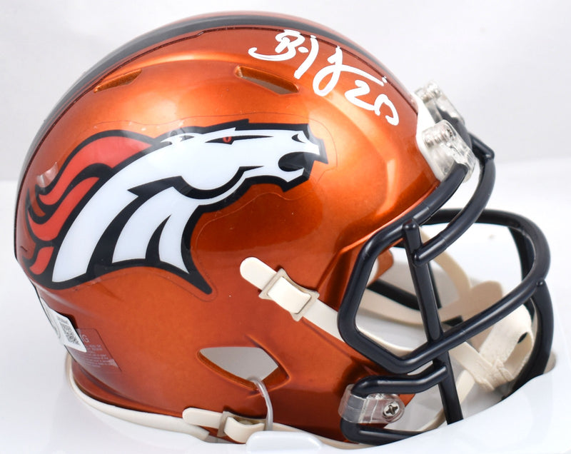Brian Dawkins Signed Denver Broncos Flash Speed Mini Helmet
