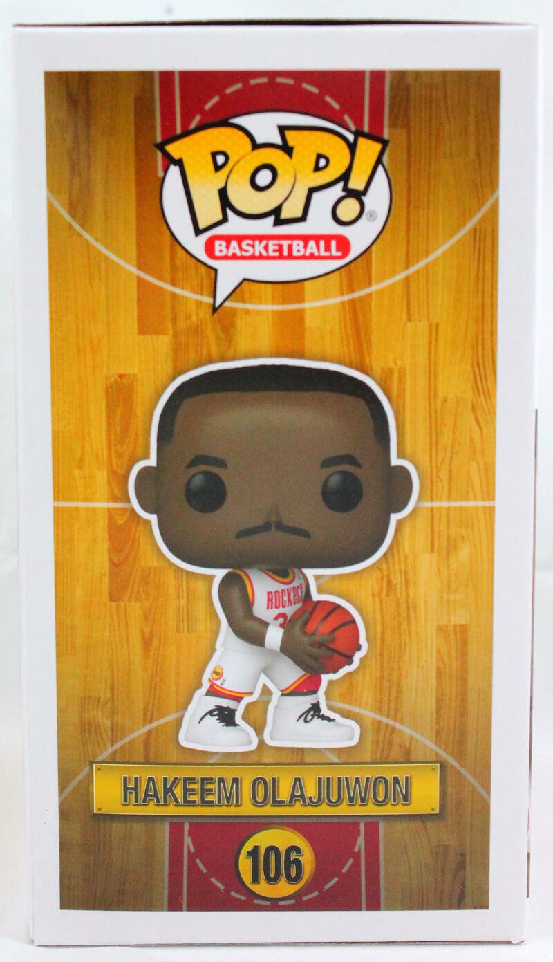 Hakeem Olajuwon Autographed Houston Rockets Funko Pop Figurine #106