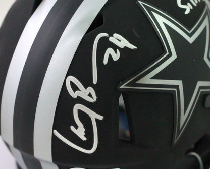 Larry Brown Signed Dallas Cowboys Eclipse Mini Helmet SB MVP