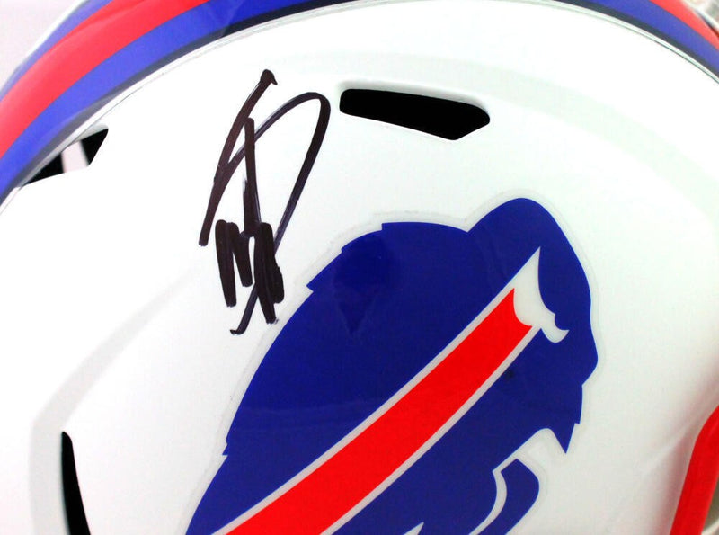 Stefon Diggs Autographed Buffalo Bills Flat White Speed Full Size Helmet