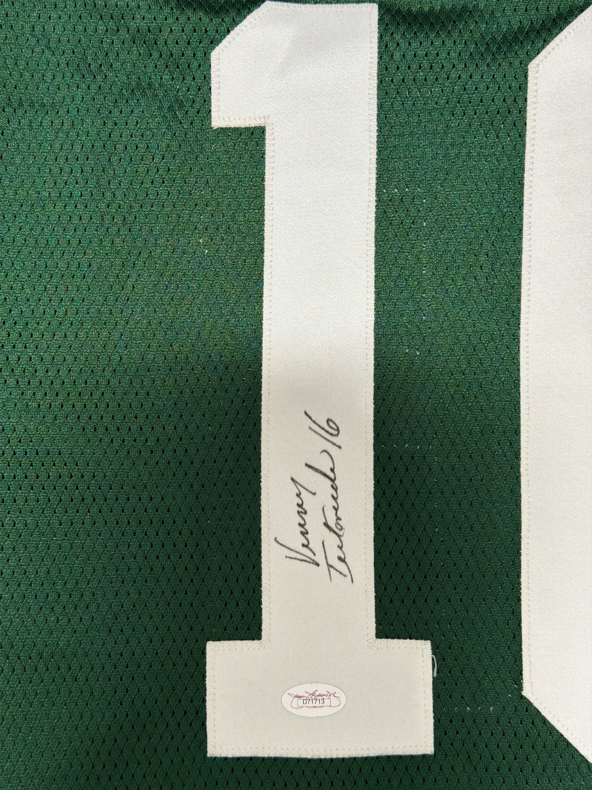 Vinny Testaverde New York Jets Signed Starter Authentic Jersey