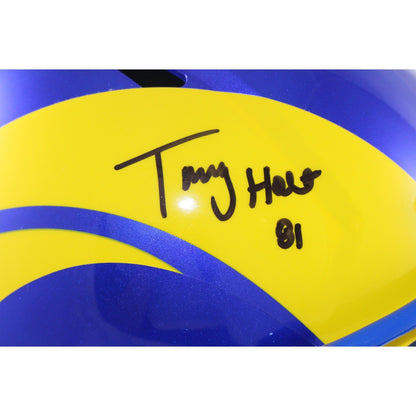 Torry Holt Signed Los Angeles Rams Full Size Helmet