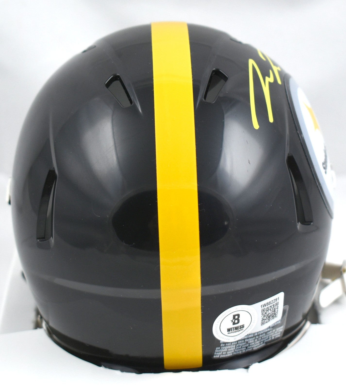 Pat Freiermuth Signed Pittsburgh Steelers Yellow Speed Mini Helmet