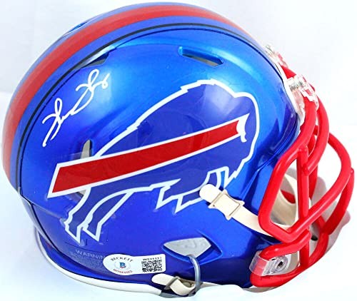 Thurman Thomas Signed Buffalo Bills Flash Speed Mini Helmet
