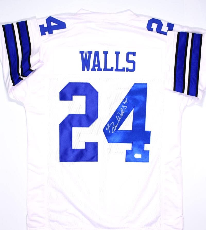 Everson Walls Signed White Custom Football Jersey