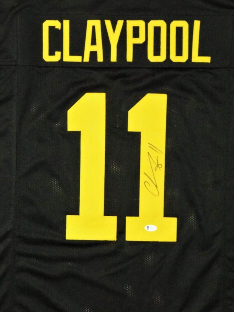 Chase Claypool Autographed Pittsburgh Steelers Black Color Rush Jersey