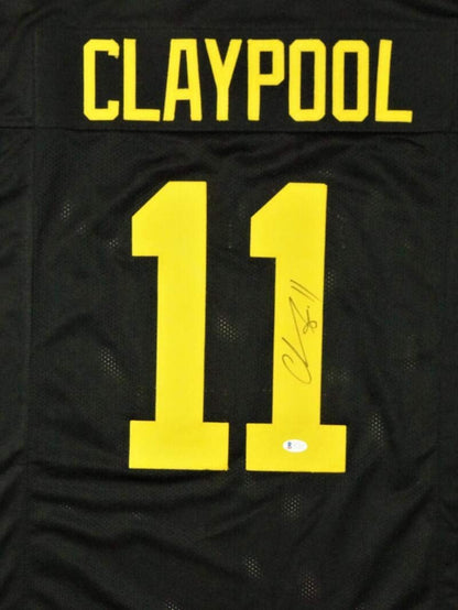Chase Claypool Autographed Pittsburgh Steelers Black Color Rush Jersey