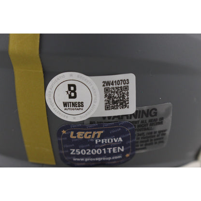 John Riggins Autographed Washington Commanders Slate Mini Helmet
