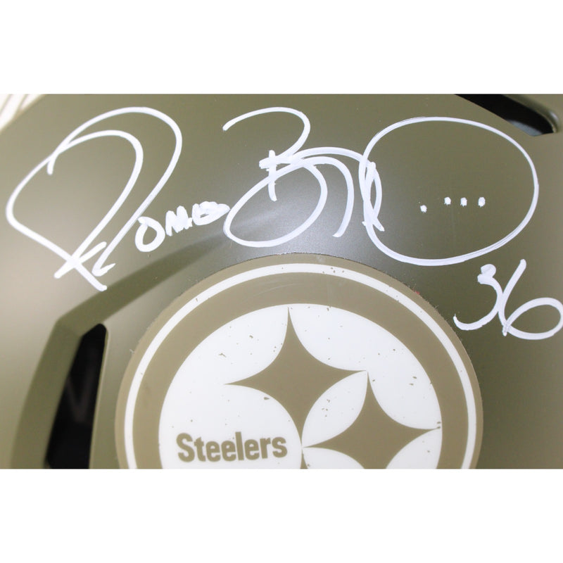 Jerome Bettis Signed Pittsburgh Steelers STS Authentic Full Size Helmet