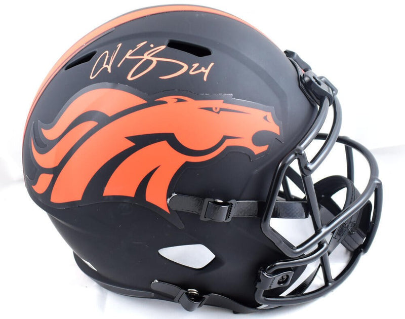 Champ Bailey Signed Denver Broncos Full Size Eclipse Speed Helmet