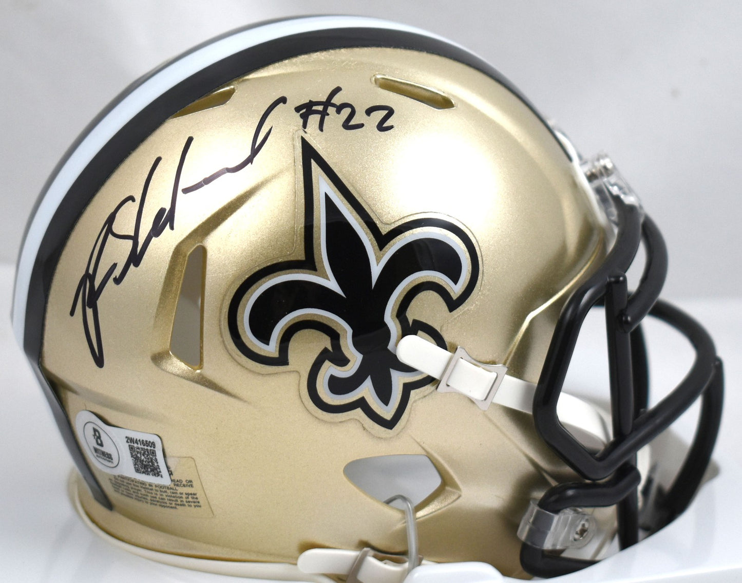 Rashid Shaheed Autographed New Orleans Saints Mini Helmet