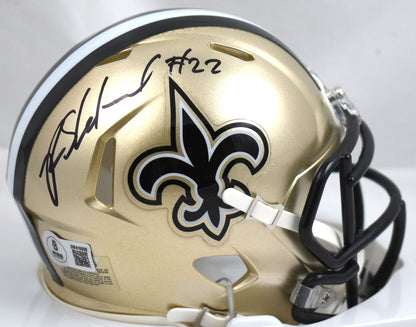 Rashid Shaheed Autographed New Orleans Saints Mini Helmet