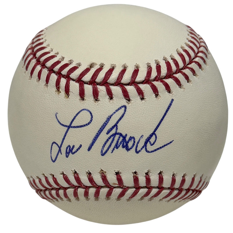 Lou Brock St. Louis Cardinals Signed ROMLB Baseball (JSA COA)
