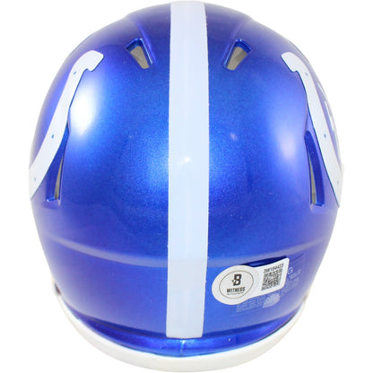 Edgerrin James Signed Indianapolis Colts Flash Alternate Mini Helmet