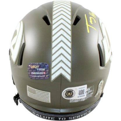 Torry Holt Autographed Los Angeles Rams 2022 Salute to Service Mini Helmet