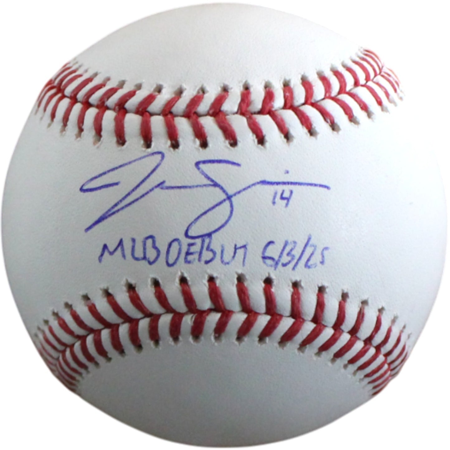Jac Caglianone Autographed Kansas City Royals Baseball MLB Debut Inscription