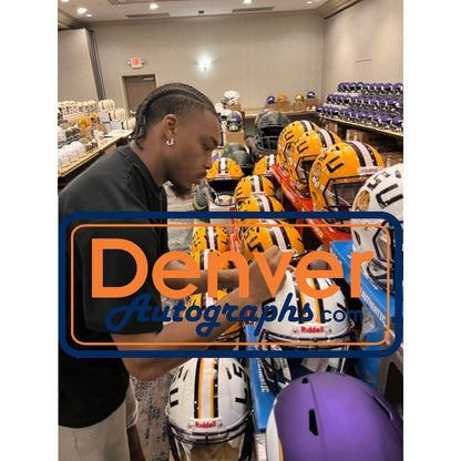 Justin Jefferson Autographed LSU Tigers Authentic White Helmet