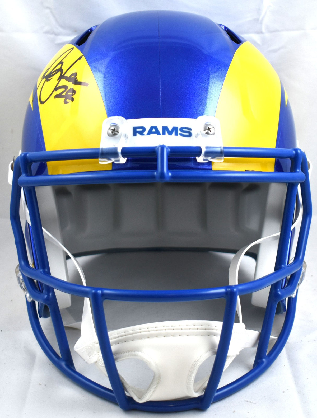 Marshall Faulk Autographed St. Louis Rams Full Size Speed Helmet