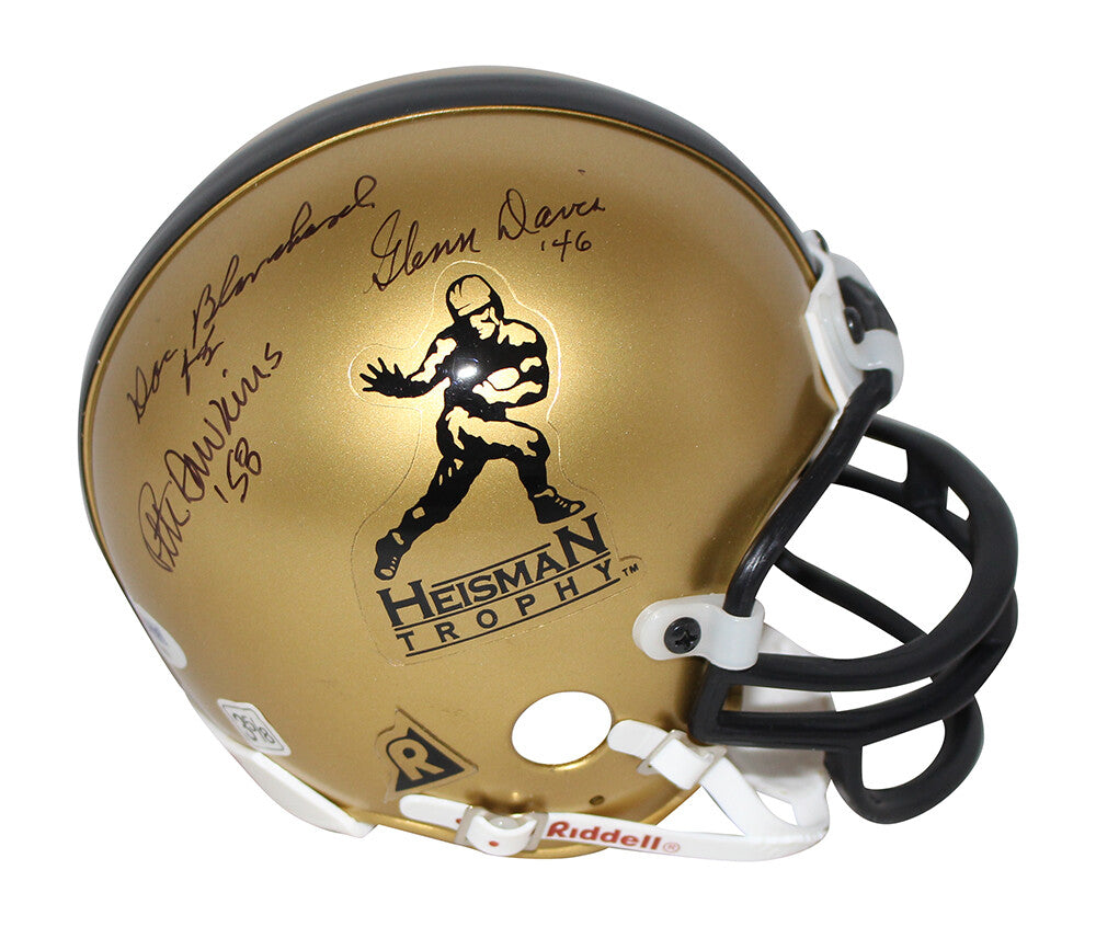Military Heisman Winners Multi-Signed Replica Mini Helmet (5 Sigs)
