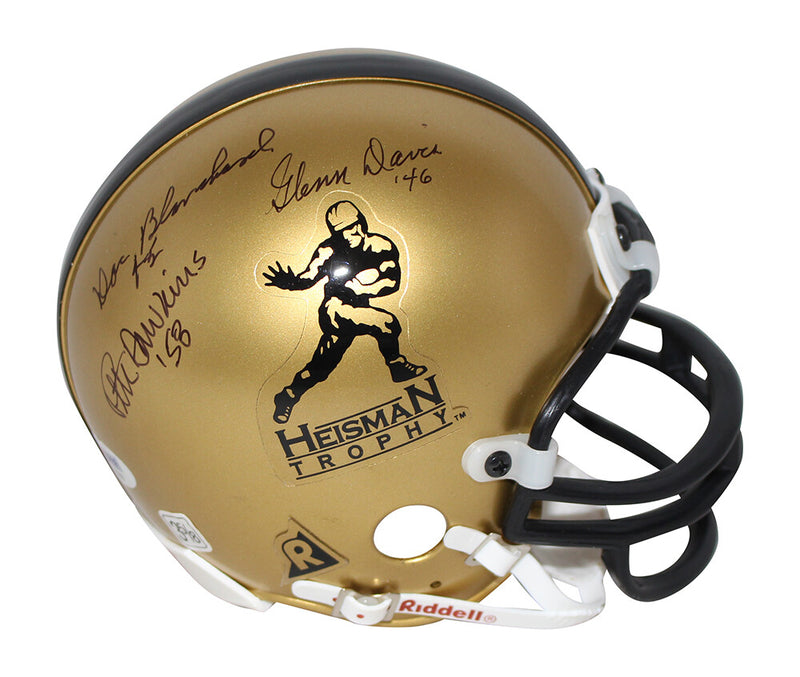 Military Heisman Winners Multi-Signed Replica Mini Helmet (5 Sigs)