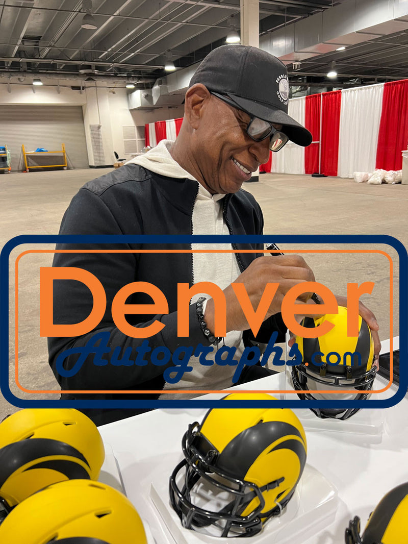 Eric Dickerson Signed Los Angeles Rams Rave Edition Mini Helmet (HOF)