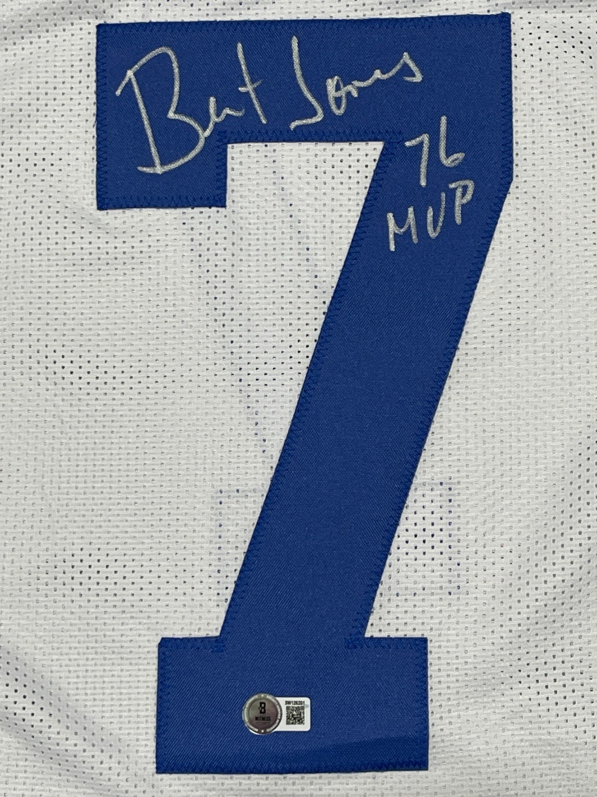 Bert Jones Signed Indianapolis Colts Custom Jersey '76 MVP Beckett BAS