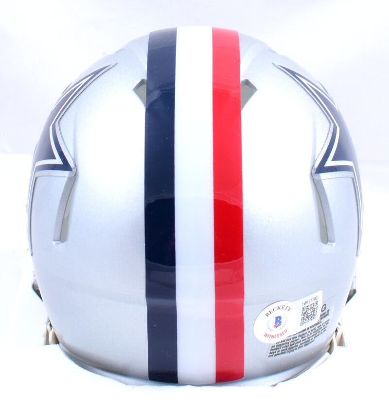 Dak Prescott Signed Dallas Cowboys 1976 Throwback Speed Mini Helmet