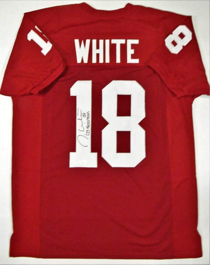 Jason White Signed Oklahoma Sooners Maroon Custom Jersey