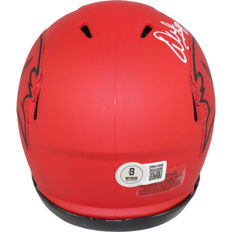 Warren Sapp Autographed Tampa Bay Buccaneers Rave Mini Helmet