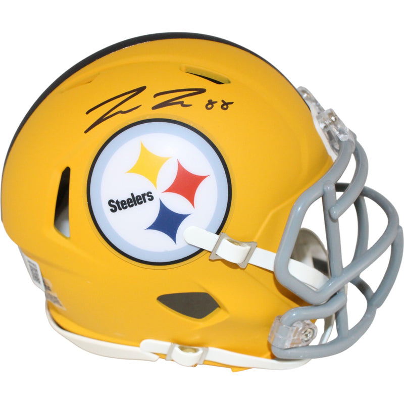 Pat Freiermuth Pittsburgh Steelers Autographed 2025 Alternate Mini Helmet