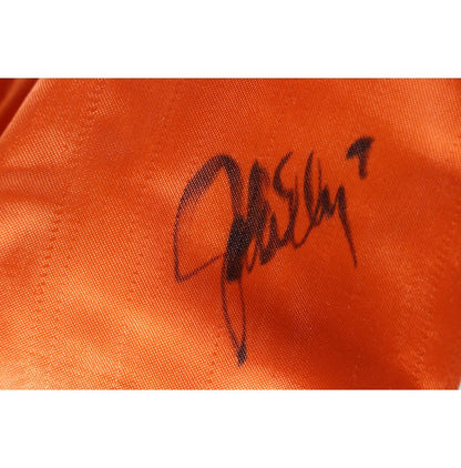 John Elway & Mike Shanahan Signed Denver Broncos Kids Jacket (BAS COA)