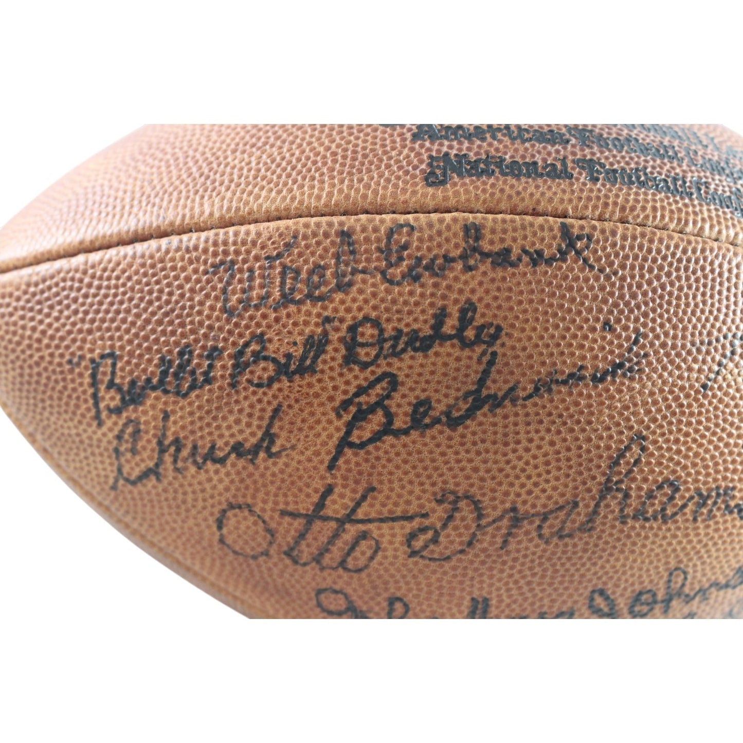 Dawson, Csonka & Van Buren Multi-Signed Wilson Rozelle NFL Football