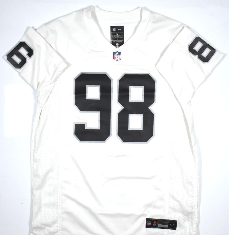 Maxx Crosby Autographed Las Vegas Raiders White Nike Jersey