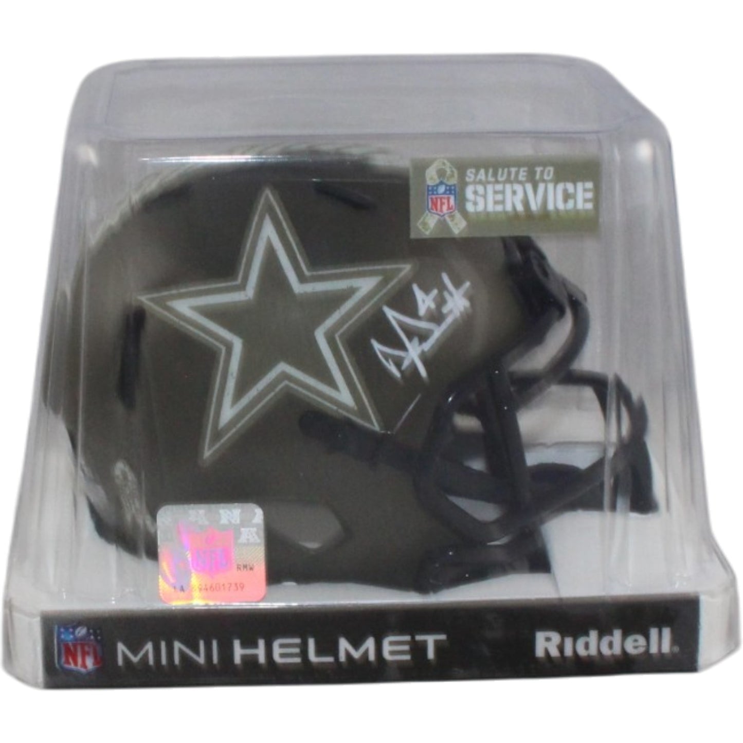 Dak Prescott Signed Dallas Cowboys 2022 Salute to Service Mini Helmet