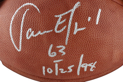 Jason Elam Autographed Denver Broncos Wilson Football with Inscription