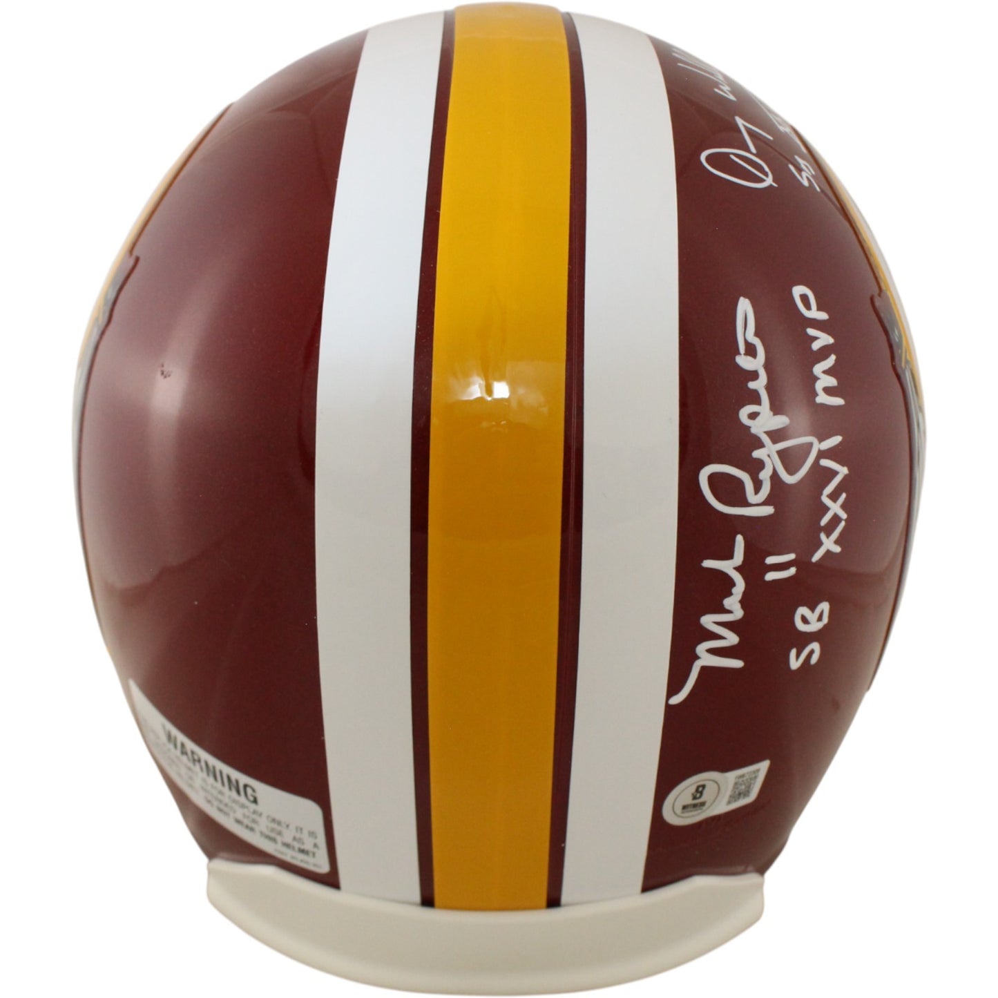 Doug Williams, Brett Rypien & John Riggins Signed Washington VSR4 Helmet