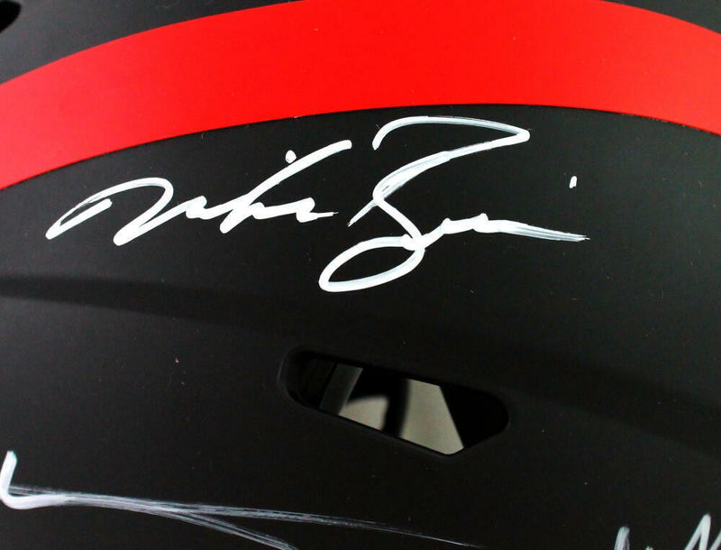 Crouch, Rozier & Rodgers Signed Nebraska Eclipse Authentic Helmet