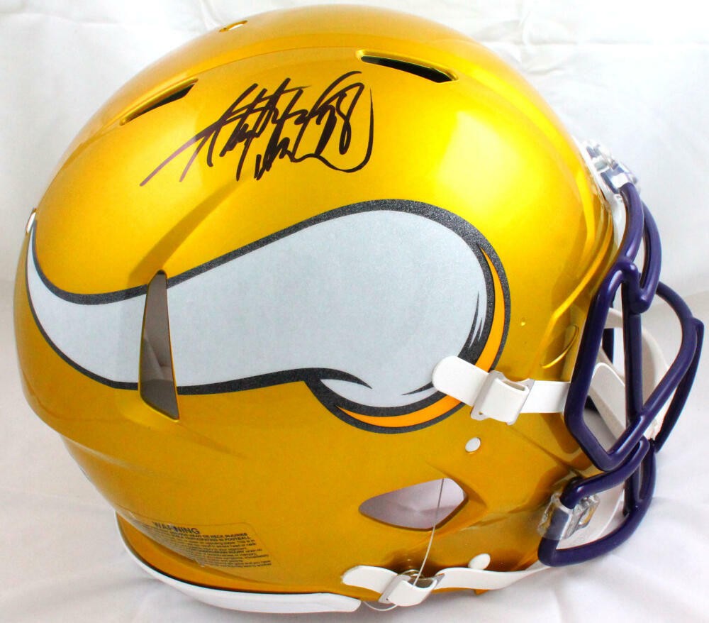 Adrian Peterson Signed Minnesota Vikings Flash Speed Authentic Helmet