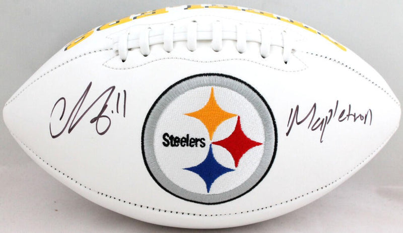 Chase Claypool Signed Pittsburgh Steelers Logo Football "Mapletron"